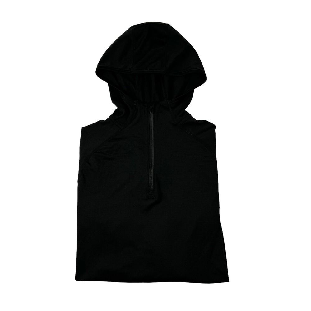 Lululemon Black Lightweight Performance Zip Hooded Sweater Mens Size Small